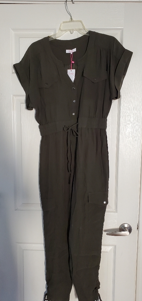 Parker NY Cayman jumpsuit Olive
